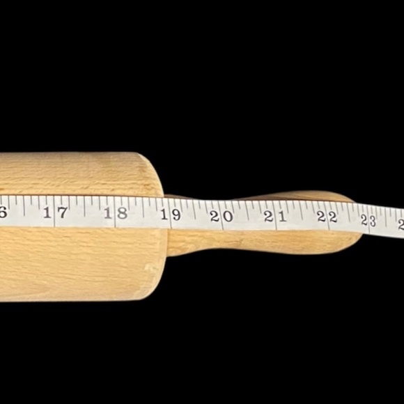 VTG Farmhouse 23" Wood Rolling Pin Heavy XL 2.5" Diameter Birdseye Maple Baking - Picture 5 of 5